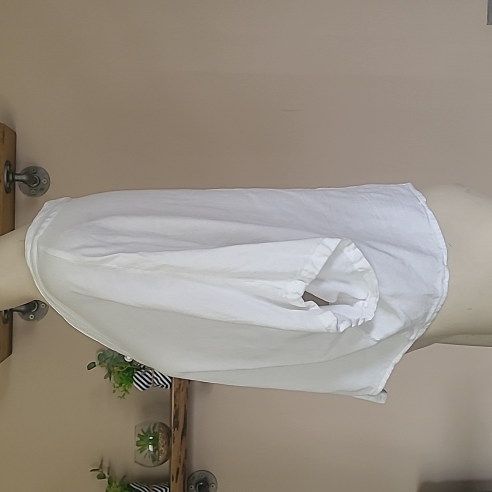 Button Down Cropped Tee - image 3